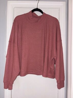 Abercrombie & Fitch Rose Waffle-Knit Mock Neck Lounge Set